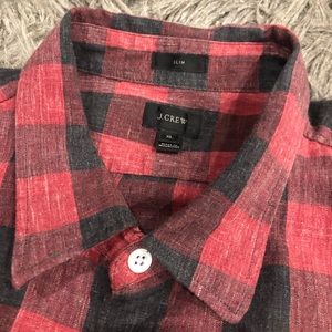 J crew XL buffalo check shirt